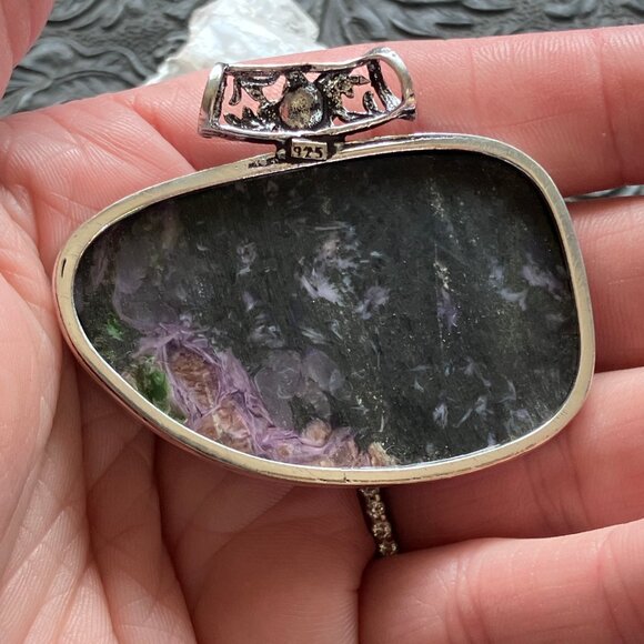 Charoite Crystal Stone Jewelry Pendant - Picture 5 of 7